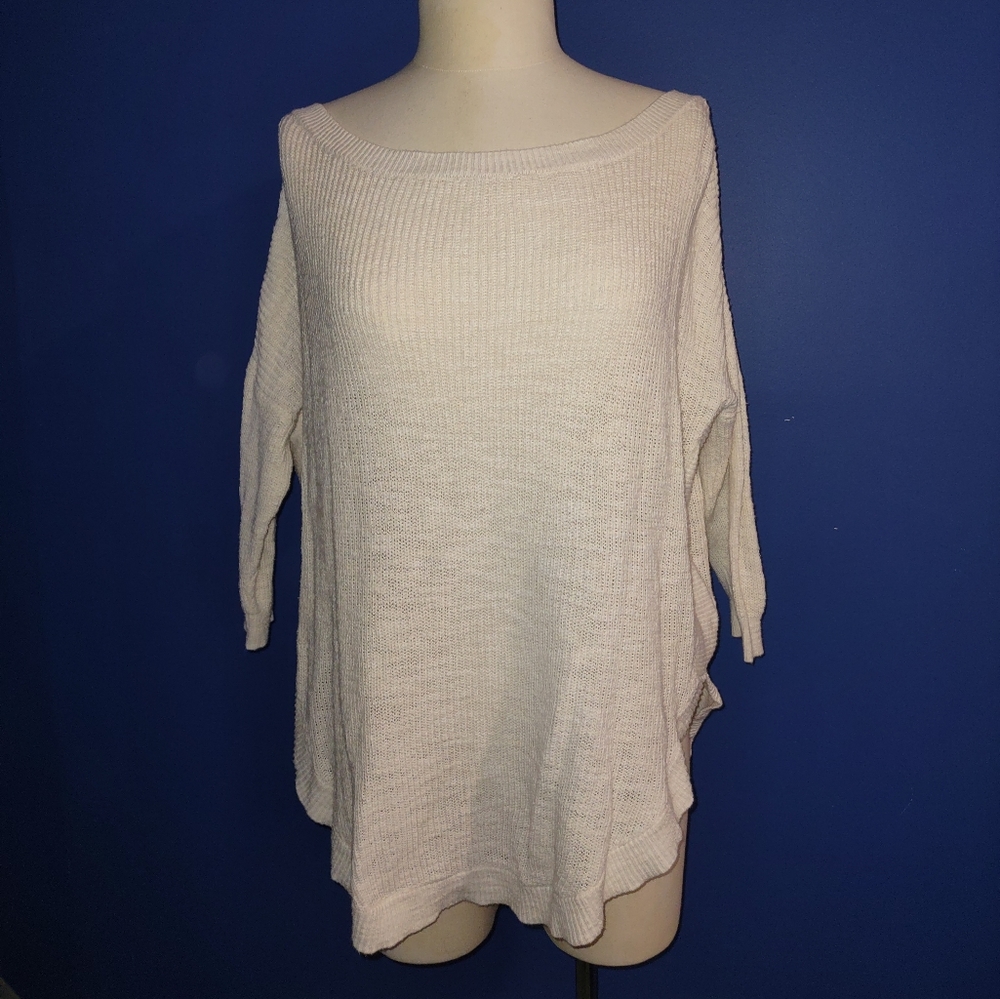 2/$25 EUC Express Long Knit Sweater Cross Strap Detail on Back sz XS Petite